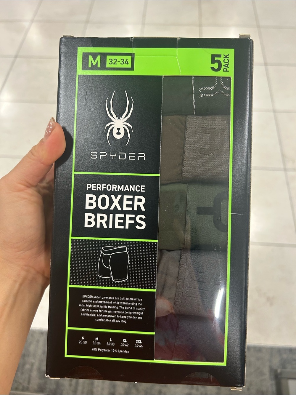 Spyder Performance Boxer Briefs - 5 Pack